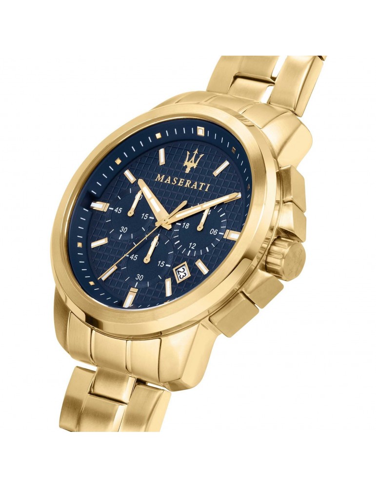 Orologio Maserati - Successo - Cronografo 44mm Blu Dorato - R8873621021
