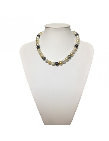 Coscia Pearl String Necklace - Australian and Tahiti South Seas - 0