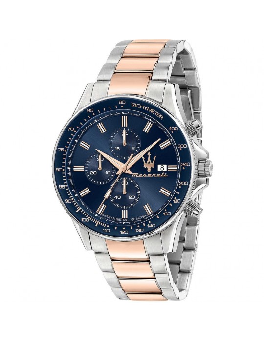 Maserati Men's Watch - Sfida Chronograph 44mm Blue Rose Gold - 0