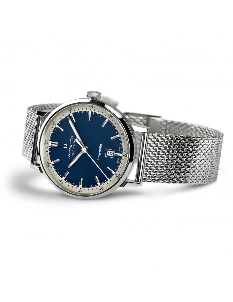 Orologio Hamilton - American Classic - Intra-Matic Automatico 40mm Blu - H38425140