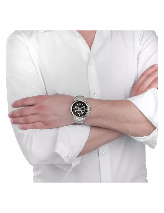Maserati Men's Chronograph Black Success 44mm Watch - 0