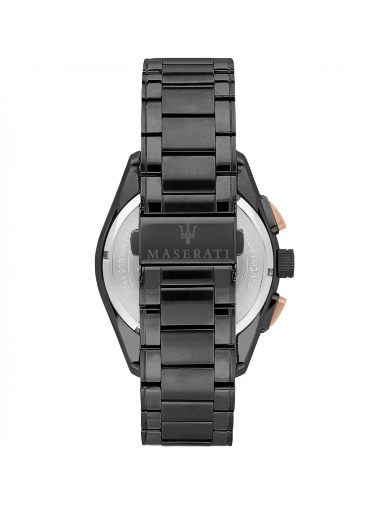 Maserati Men's Chronograph Traguardo Black 45mm Watch - 0