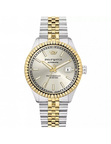 Philip Watch Men's Watch Caribe Automatic 41mm Golden Silver
