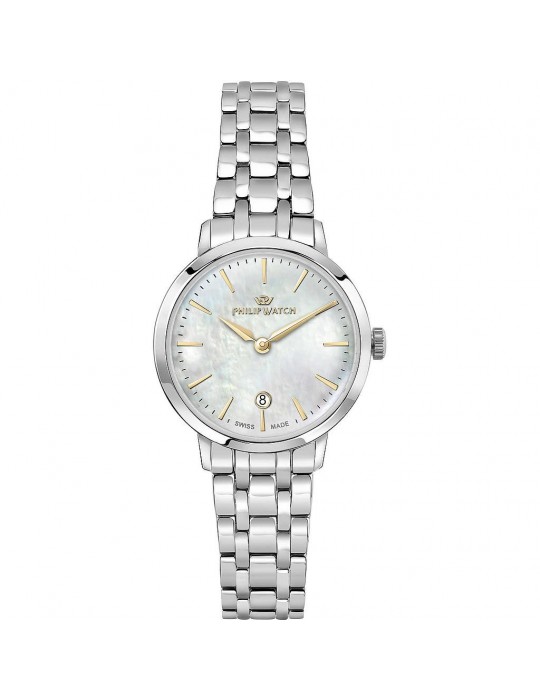 Philip Watch Woman - Audrey Watch Time and Date 30mm Mother of Pearl Gold - 0