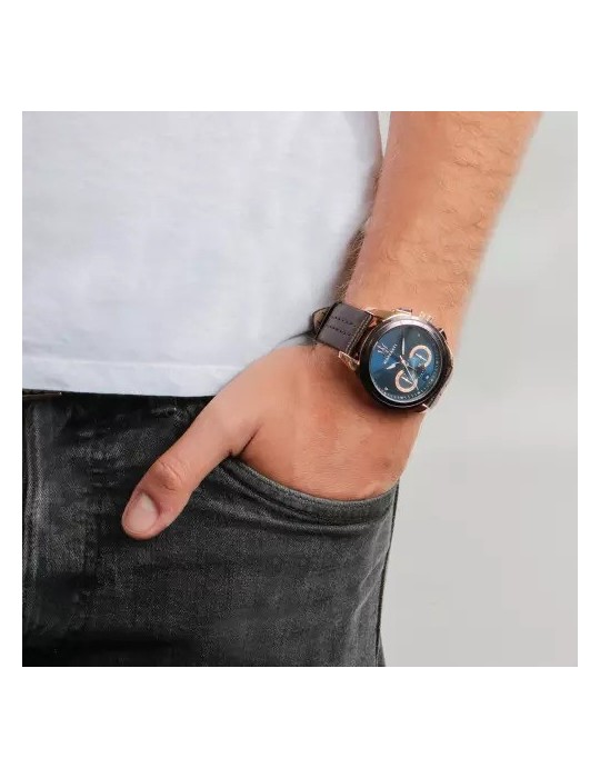 Orologio Maserati Uomo - Traguardo - Crono - 45 mm Blu - R8871612024