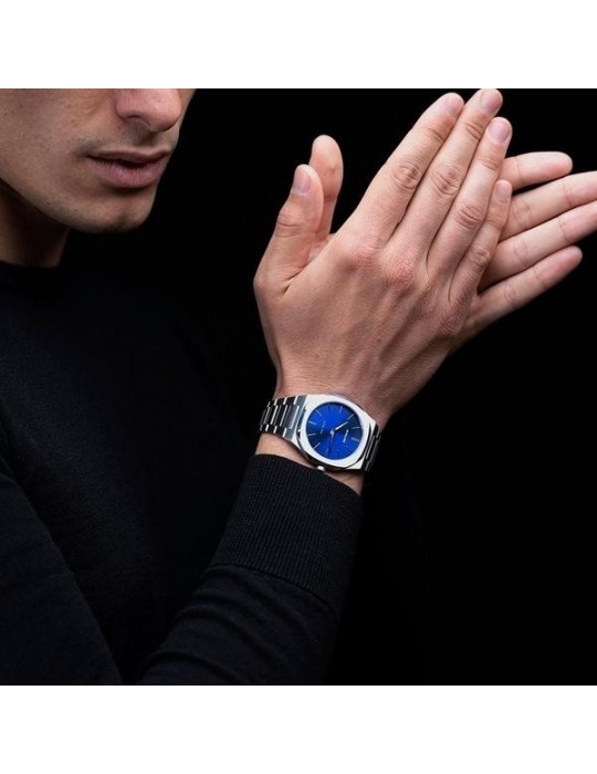 Orologio D1 Milano - Ultra Thin Bracelet - Geo - 40mm - Blu - UTBJ09