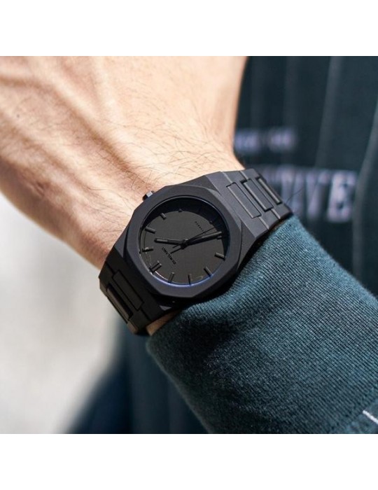 Orologio D1 Milano - Polycarbon - Shadow - 40,5 mm - Nero - PCBJ10