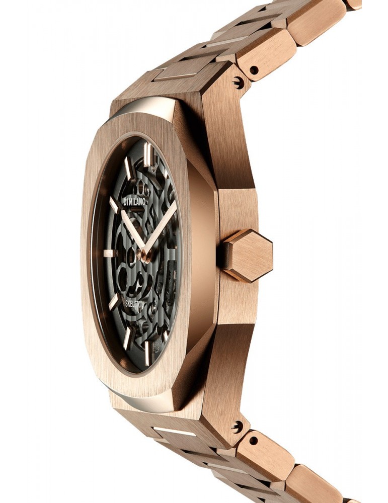 Orologio D1 Milano Uomo Skeleton Bracelet mm Gun SKBJ03