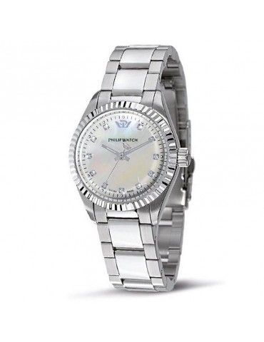 Philip Watch Watch Woman - Caribe Quartz 31mm Mother of Pearl with Natural Diamonds - 0