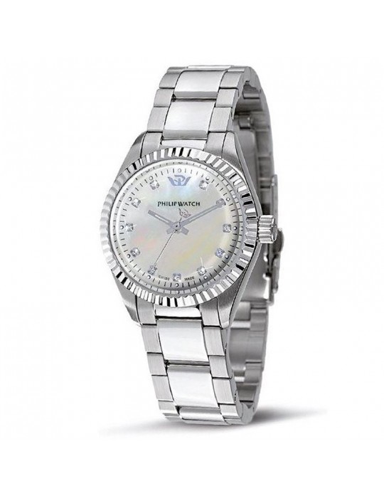 Philip Watch Watch Woman - Caribe Quartz 31mm Mother of Pearl with Natural Diamonds - 0