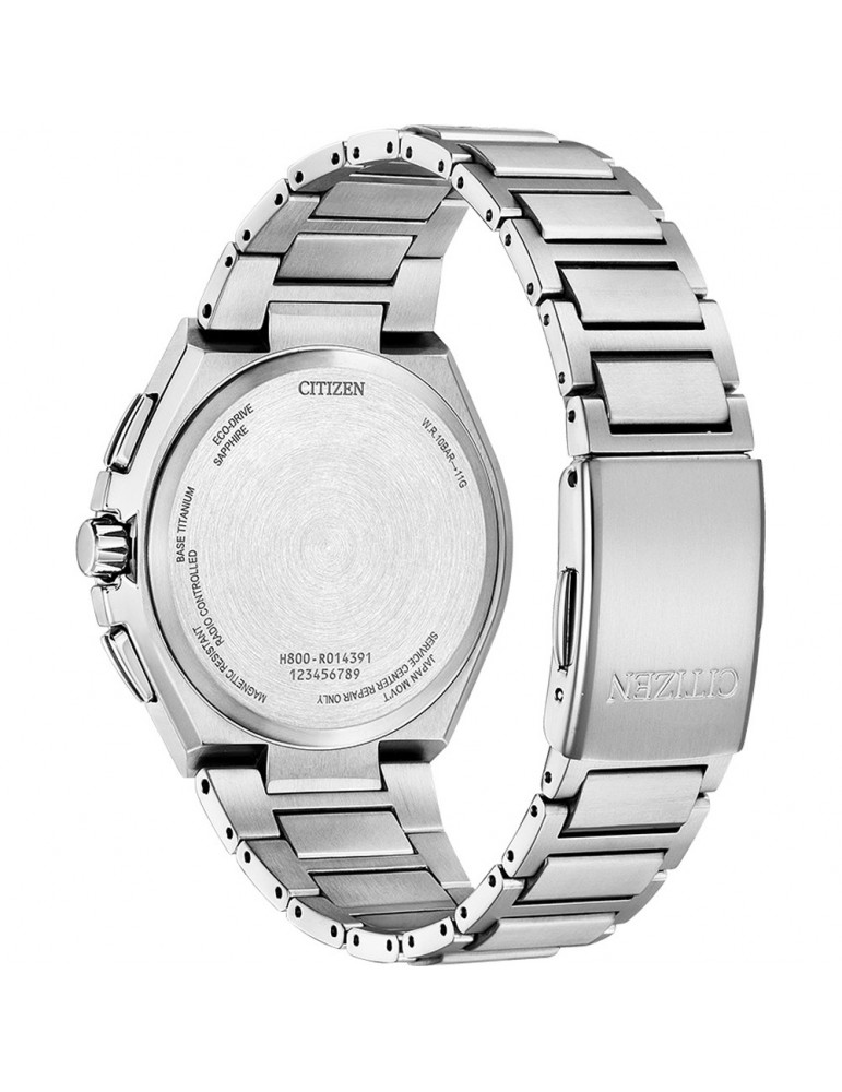 Citizen Men's Watch - Radio Controlled H800 Eco-Drive 43mm Blue Yellow - 0