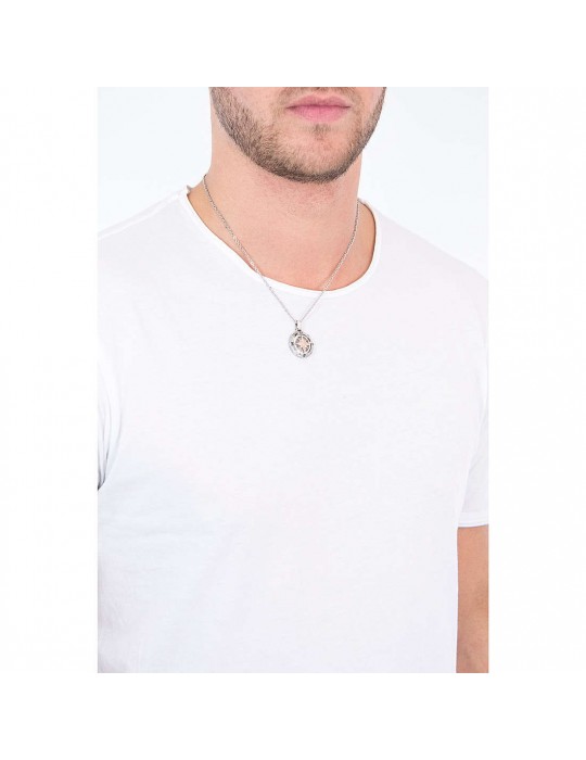 Collana Zancan Uomo - Hi-Teck - Acciaio - Rosa Dei Venti - EHC124