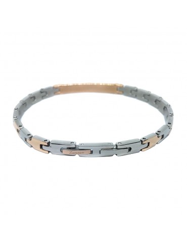Zancan Bracelet for Men - Hi Teck in Steel with Black Spinel - 0 2