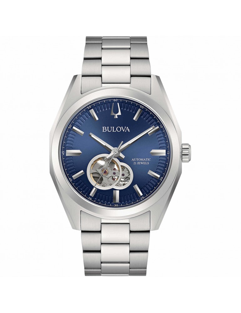 Orologio Bulova - Surveyor - Meccanico Automatico - 42mm Blu - 96A275