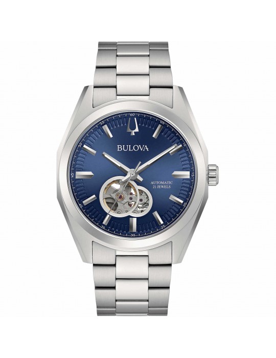 Orologio Bulova - Surveyor - Meccanico Automatico - 42mm Blu - 96A275