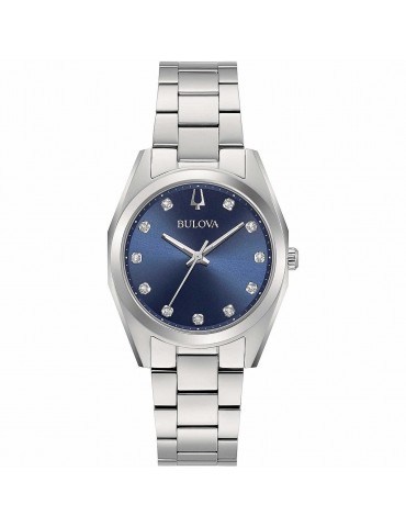 Bulova Woman's Watch - Surveyor Quartz 31mm Blue with Natural Diamonds - 0