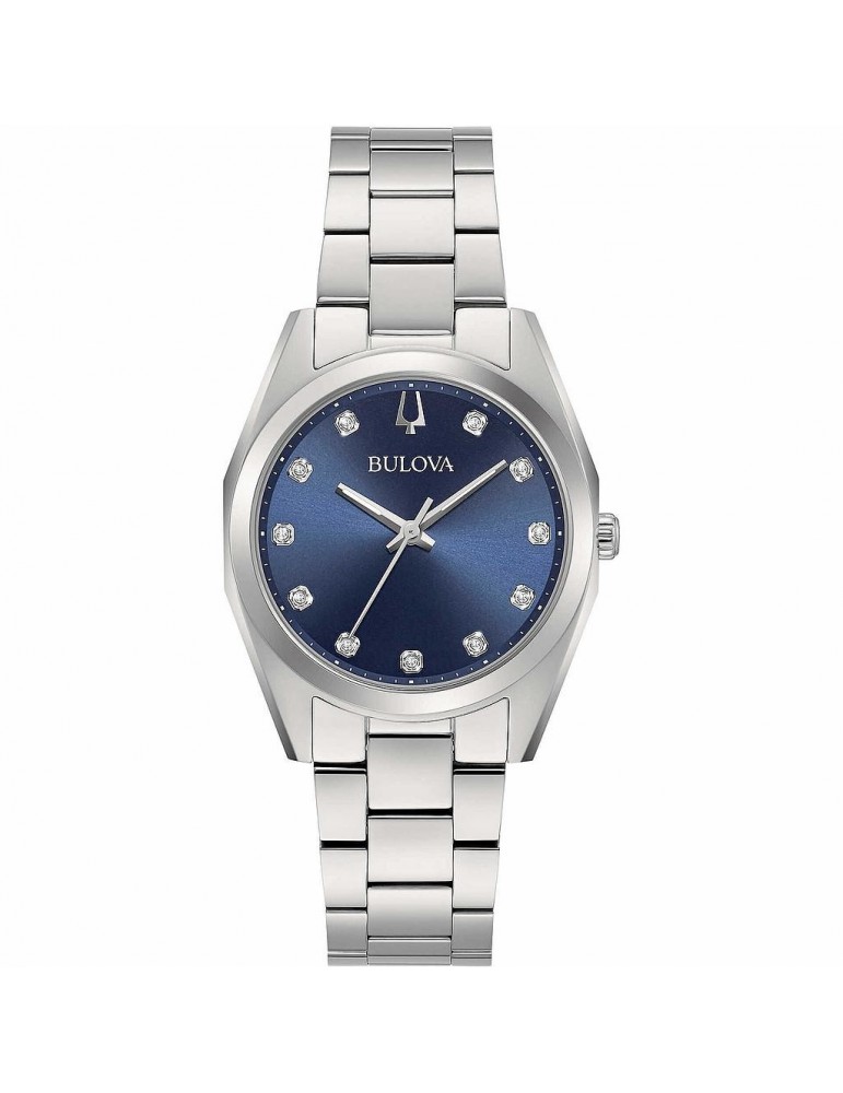 Bulova Woman's Watch - Surveyor Quartz 31mm Blue with Natural Diamonds - 0