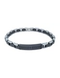 Zancan Hi Teck Bracelet with Black Spinels for Men - 0