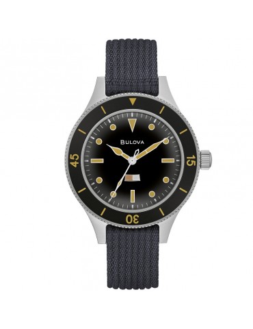 Bulova Men's Watch - Mil Ships Archive Military Limited Edition Automatic 41mm Black - 0