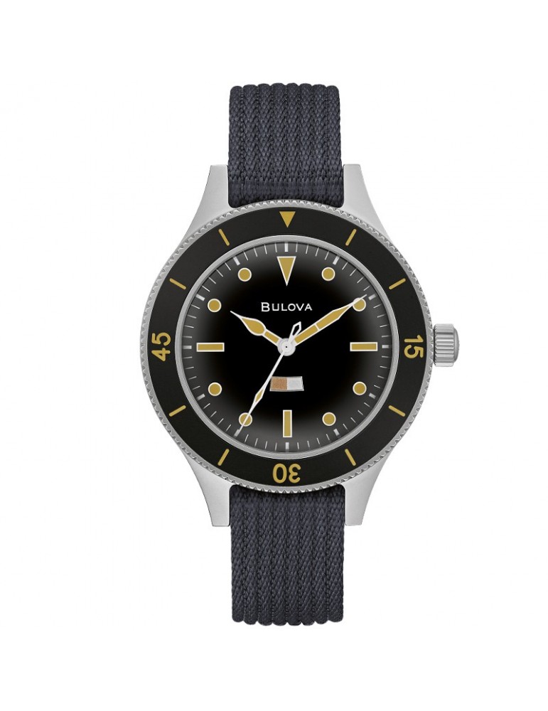 Bulova Men's Watch - Mil Ships Archive Military Limited Edition Automatic 41mm Black - 0