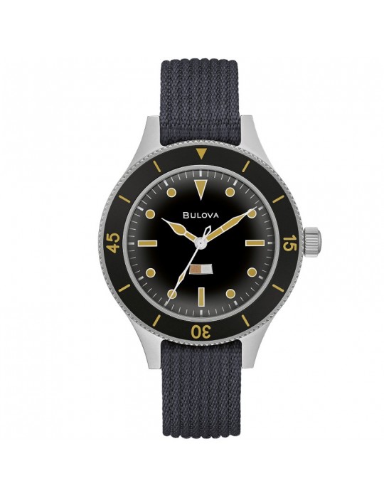 Bulova Men's Watch - Mil Ships Archive Military Limited Edition Automatic 41mm Black - 0