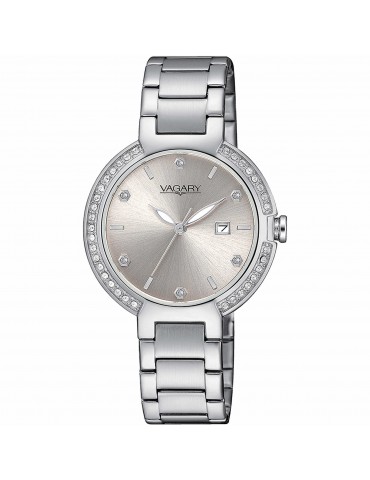 Orologio Vagary - Flair - 32mm Beige Argento - Cristalli - IU2-511-91