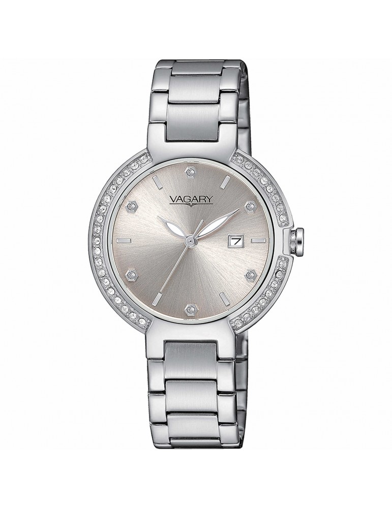 Orologio Vagary - Flair - 32mm Beige Argento - Cristalli - IU2-511-91
