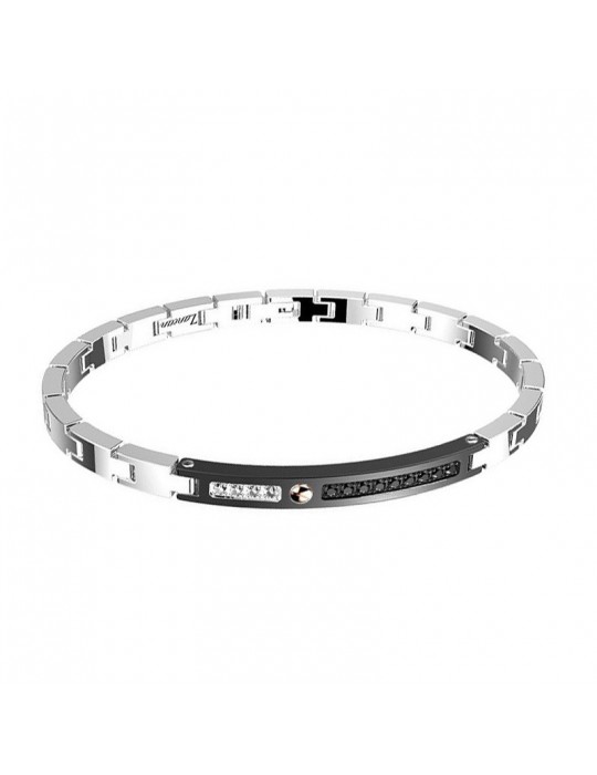Bracciale Zancan - Hi-Teck - Acciaio - Spinelli - Zaffiri - EHB171
