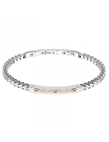 Zancan Men's Hi Teck Bracelet with Plate - 0
