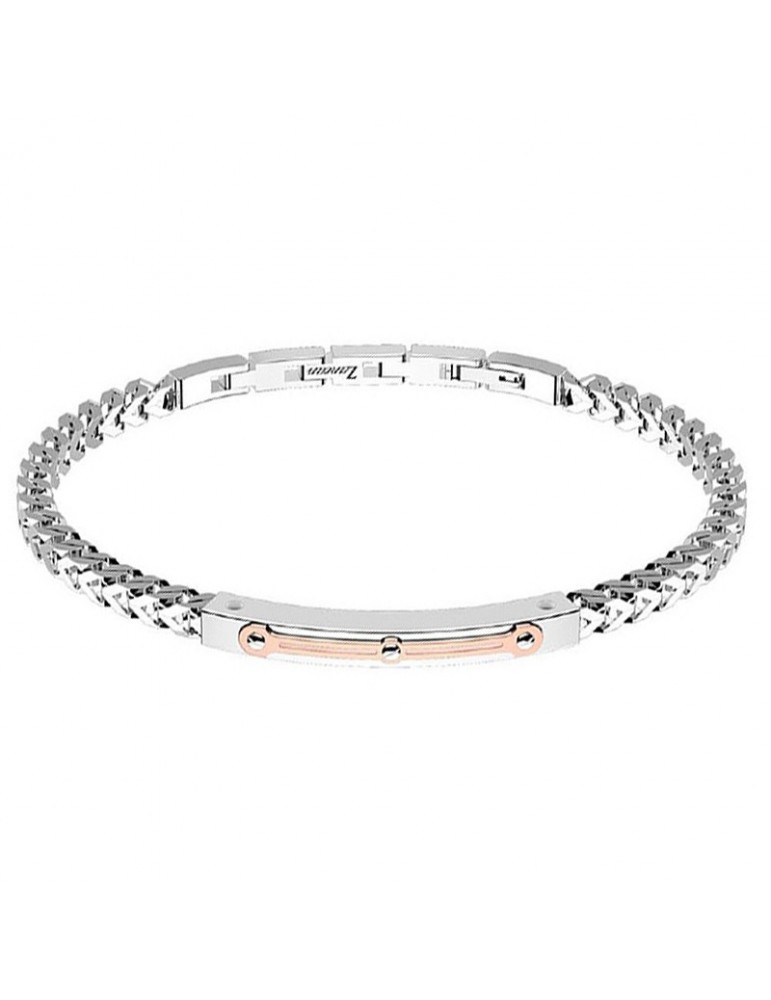 Bracciale Zancan Uomo - Hi-Teck - Catena - Acciaio - Placca - EHB150