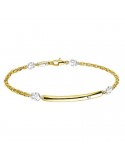 Zancan Bracelet for Men - Insignia Gold in Yellow Gold and White Gold with Anchors - 0