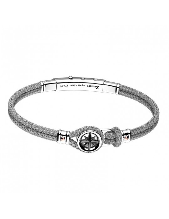 Zancan Men's Grey Bracelet with Wind Rose - 0