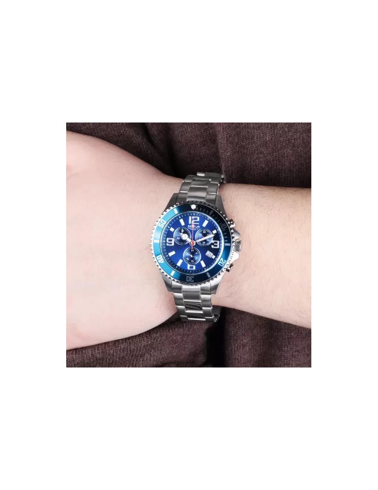 Orologio Sector Uomo - 230 - Cronografo - 43 mm - Blu - R3273661035