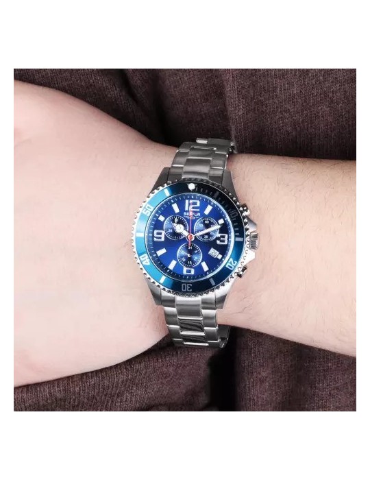 Orologio Sector Uomo - 230 - Cronografo - 43 mm - Blu - R3273661035