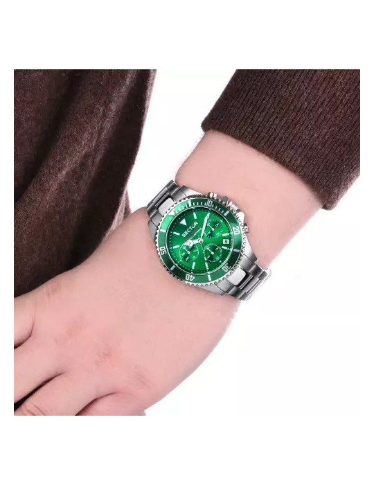 Sector 230 Men's Green Chronograph 43mm Watch - 0