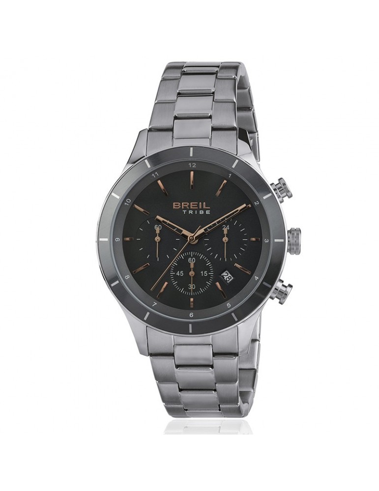 Orologio Breil Uomo - Dude - Cronografo 42mm - Gun Rose Gold - EW0448
