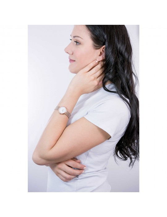 Orologio Breil Donna - Iris Solo Tempo 29mm Bianco Rose Gold - TW1778