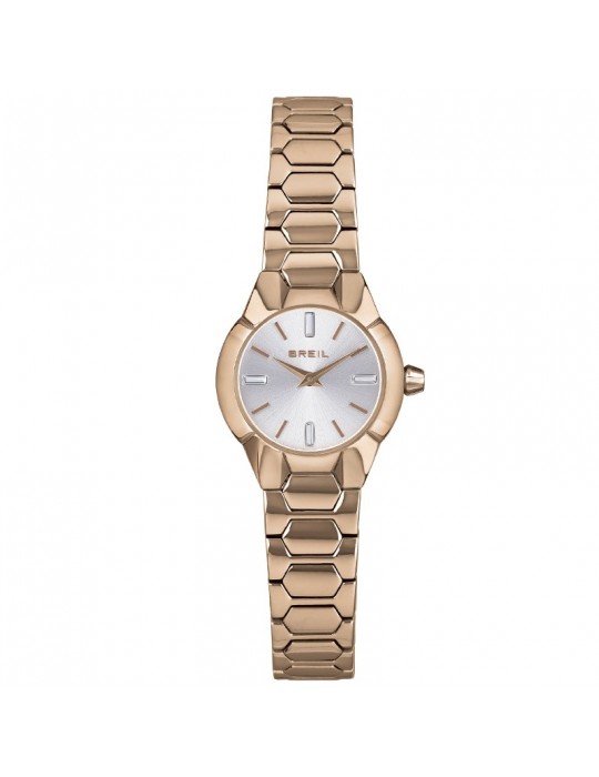 Breil Woman's Watch - New One Solo Tempo 24mm Silver Rose Gold - 0
