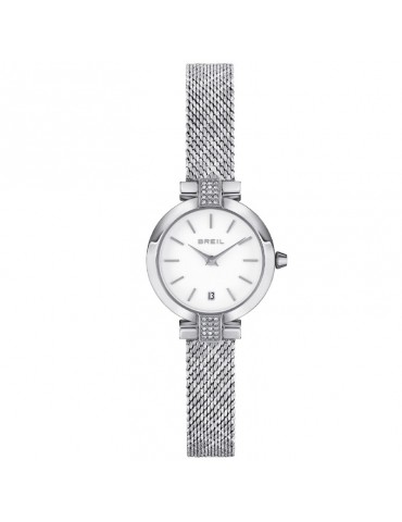 Breil Woman's Watch - Soul Time and Date 25mm White with Crystals - 0