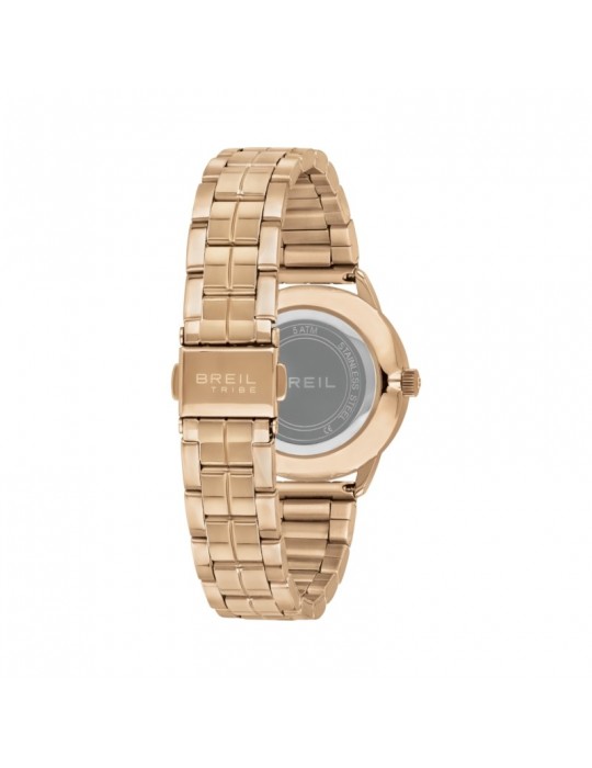 Breil Woman's Watch - Lucille Only Time 32mm Rose Gold Black Glitter - 0