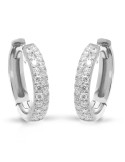 Buonocore Earrings - 18K White Gold Headband with Natural Diamonds - 0
