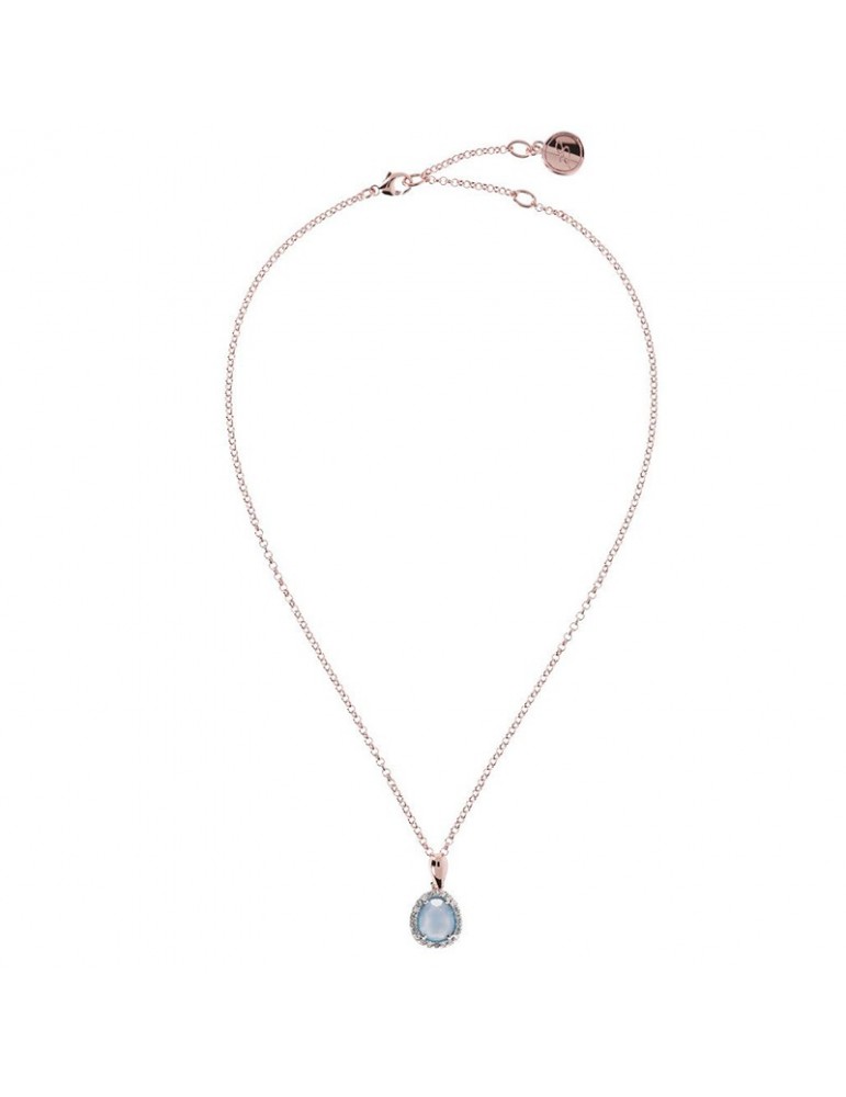 Collana Bronzallure - Preziosa - Pendente - Calcedonio Blu-WSBZ00968BC