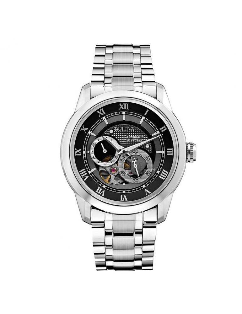 Orologio Bulova Uomo - Sutton - Automatico - 42mm Nero - 96A119