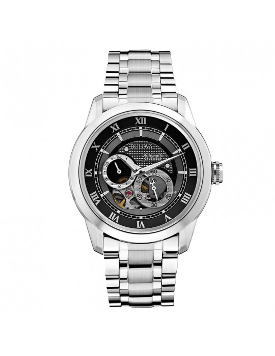 Orologio Bulova Uomo - Sutton - Automatico - 42mm Nero - 96A119