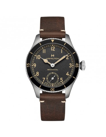 Hamilton Men's Watch - Khaki Aviation Pilot Pioneer Mechanical Manual 43mm Black - 0