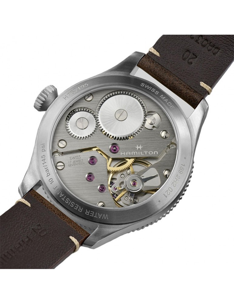 Hamilton Men's Watch - Khaki Aviation Pilot Pioneer Mechanical Manual 43mm Black - 0
