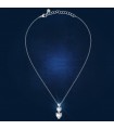Chiara Ferragni Woman's Necklace - Diamond Heart Silver with White Hearts Trilogy - 0