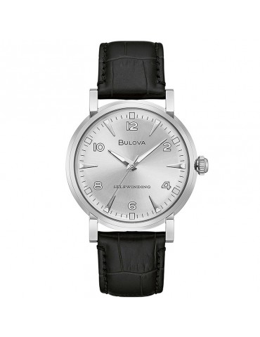 Orologio Bulova Uomo - Clipper Automatico 39mm Argento - 96A244