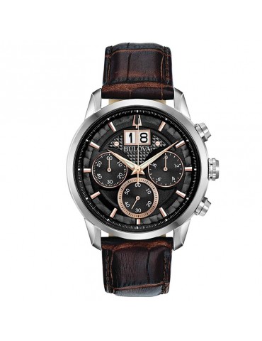 Orologio Bulova Uomo - Sutton Big Date - 44 mm - Nero - 96B311