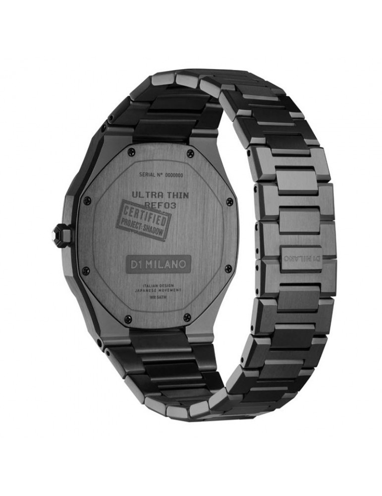 Orologio D1 Milano Uomo - Ultra Thin Shadow 40mm Nero - UTBJSH